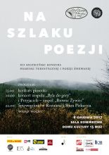 Plakat konkursu "Na szlaku poezji"