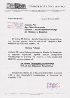 Dyplomy i podziękowania
