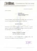Dyplomy i podziękowania