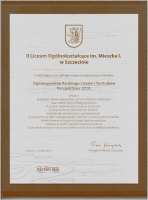 Gratulacje - ranking 2018