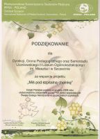 Dyplomy i podziękowania