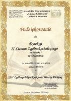Dyplomy i podziękowania