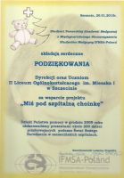 Dyplomy i podziękowania