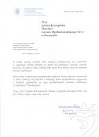 Dyplomy i podziękowania