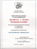 Dyplomy i podziękowania
