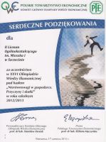 Dyplomy i podziękowania