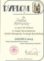 Dyplomy i podziękowania