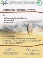 Dyplomy i podziękowania