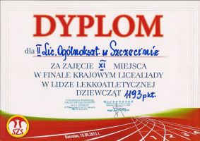 Dyplomy i podziękowania