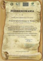 Dyplomy i podziękowania