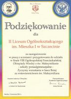 Dyplomy i podziękowania
