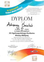 Dyplomy i podziękowania