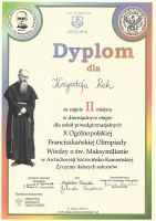 Dyplomy i podziękowania